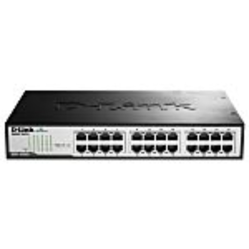 D-Link DGS-1024D 24-Port Unmanaged Gigabit Desktop/Rackmount Switch Gallery View 2