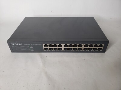 TP-Link TL-SG1024D 24-Port Gigabit Ethernet Unmanaged Switch - Plug and Play, Desktop/Rackmount, Fanless Gallery View 2