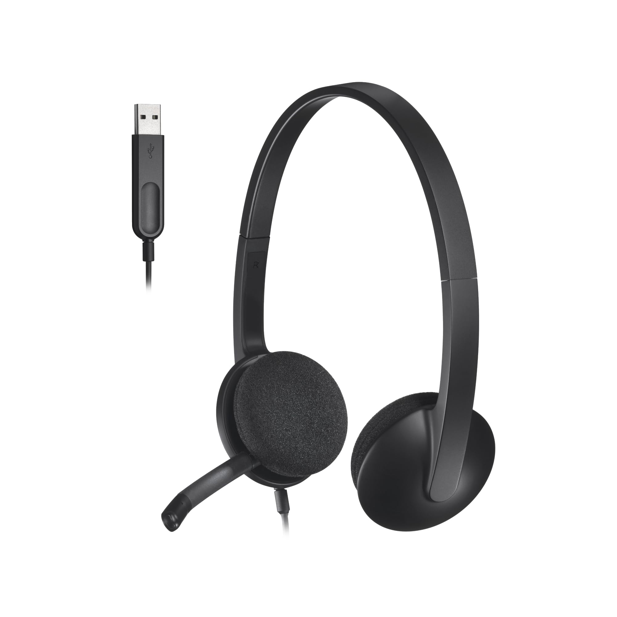 Buy Logitech H340 USB Stereo Headset with Noise-Cancelling Microphone for PC and Mac in Dubai | Best Price at Server Zone UAE