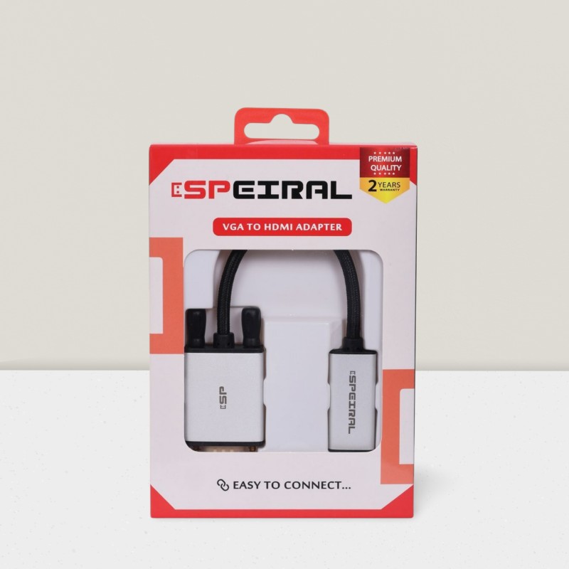 SPEIRAL VGA to HDMI Converter Adapter Cable with 1080P Support - SPVHA Gallery View 2