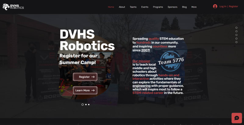 Website Home Page