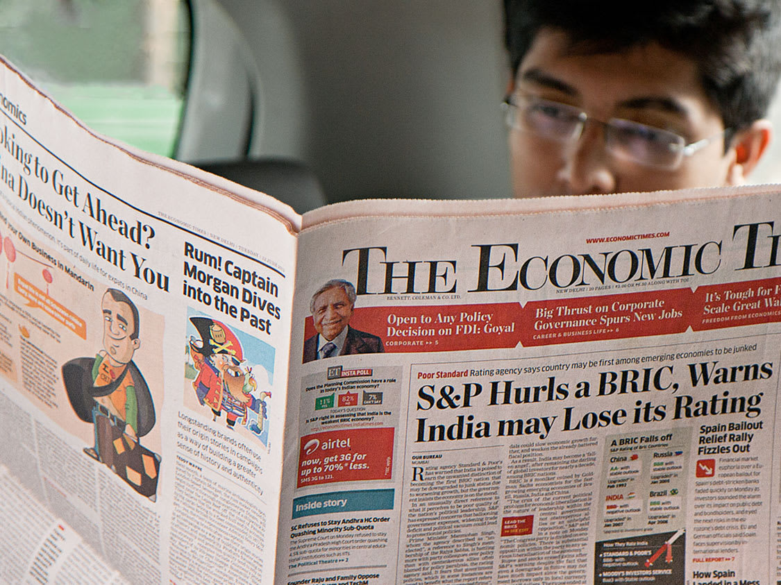 Order And Clarity For India s Leading Financial Newspaper Itu Chaudhuri Design