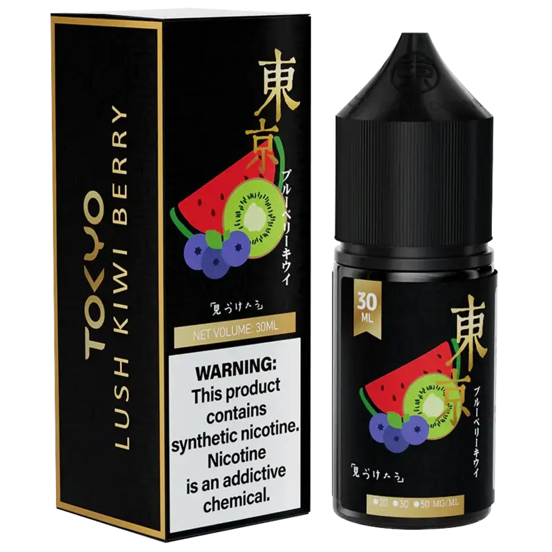 LUSH KIWI BERRY 50MG 30ML TOKYO GOLDEN SERIES NIC SALT--0