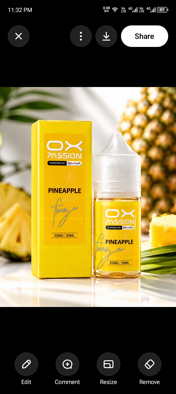 OX PASSION PINEAPPLE 30ML