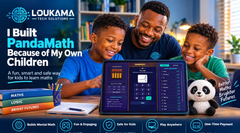 Nigerian developer who built the PandaMath abacus maths app for children