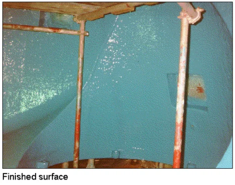 Finished waterbox surface