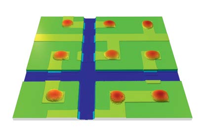 Interferometric 3D topography of step-height structures
