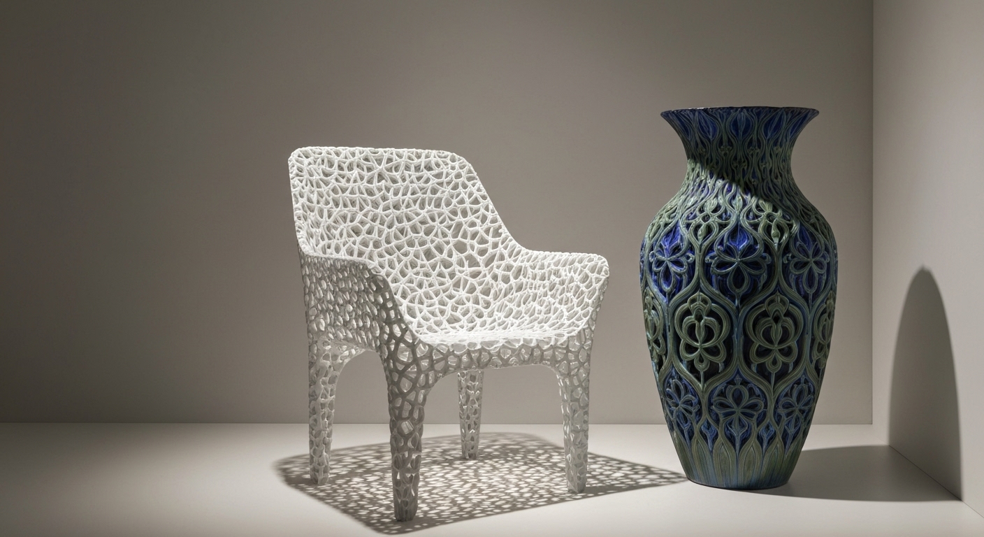 Công Nghệ In 3D trong Kiến Trúc & Nội Thất (2025) 4 Image: Ứng dụng In 3D trong Sản xuất Nội thất (Furniture)