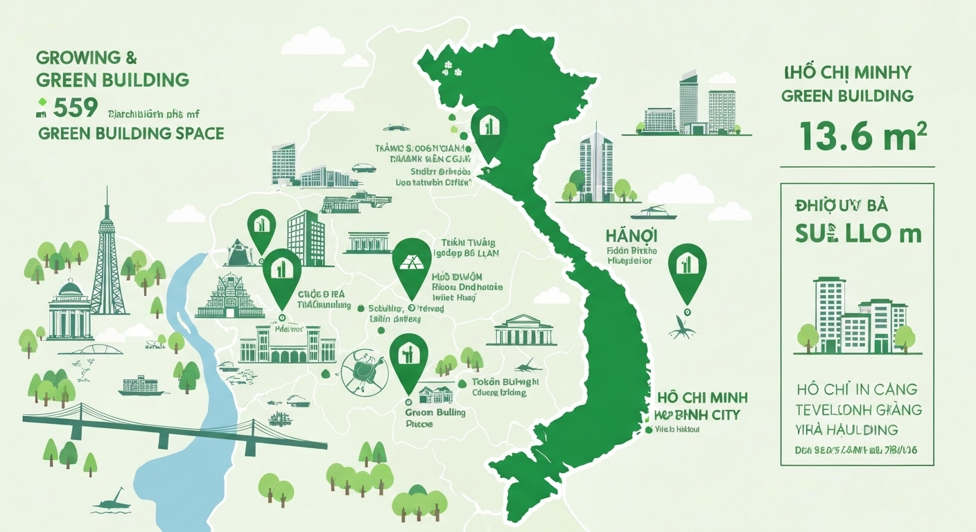 Xu Hướng Kiến Trúc Sinh Thái 2024-2025: Tương Lai Xanh & Bền Vững Tại Việt Nam 2 Image: 1. Bức Tranh Toàn Cảnh: Kiến Trúc Xanh Việt Nam Đang Ở Đâu?