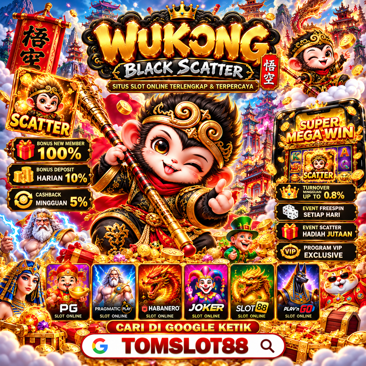 TOMSLOT88: Link Situs Slot Gacor Jackpot Hari Ini Bandar Slot88 Gampang Menang Terpercaya