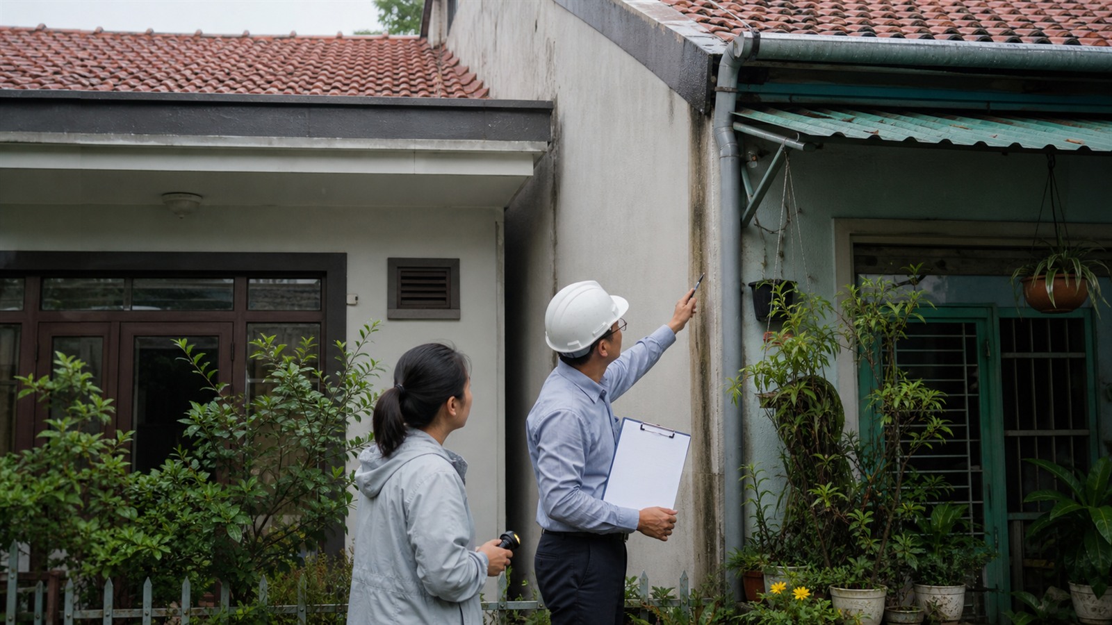 Nhà đất Long Phước: nhà có tường chung cần kiểm tra gì?