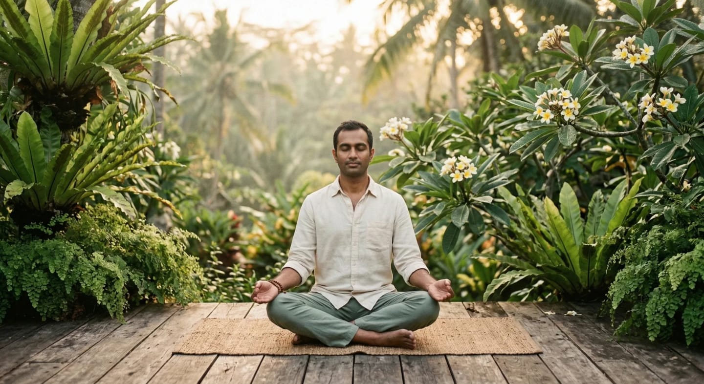 Yoga practice in Indonesia