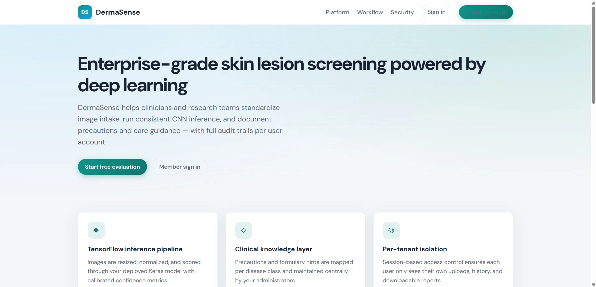 Skin Disease Detection Final Year using Machine Learning live demo preview