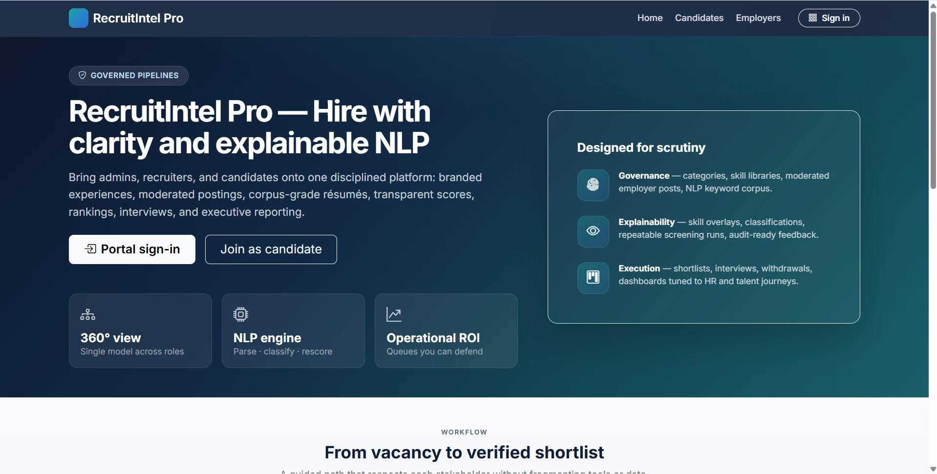 Resume Screening System Final Year using Python and Flask NLP live demo preview