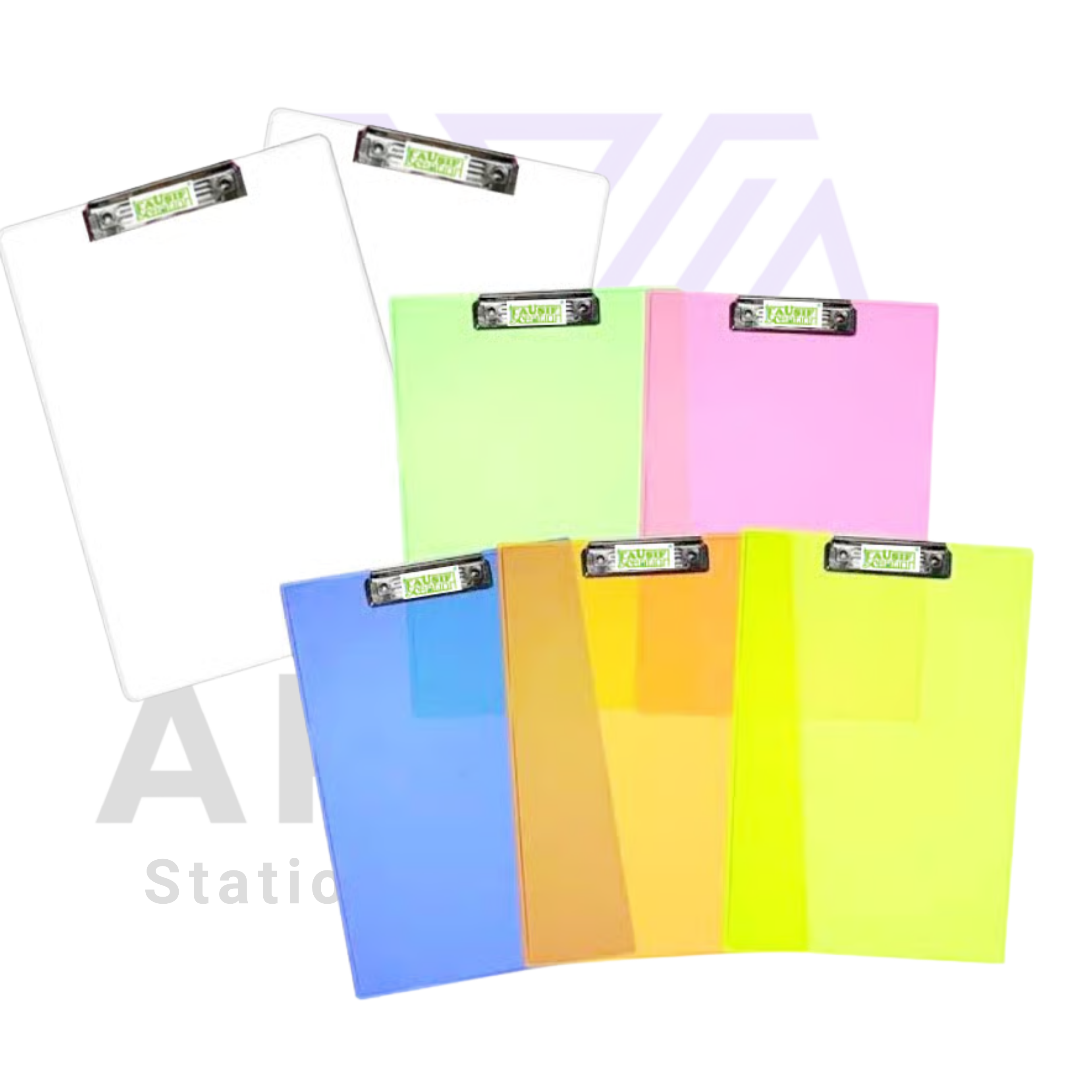 Transparent Exam Pad – Plastic Clipboard with Strong Clip