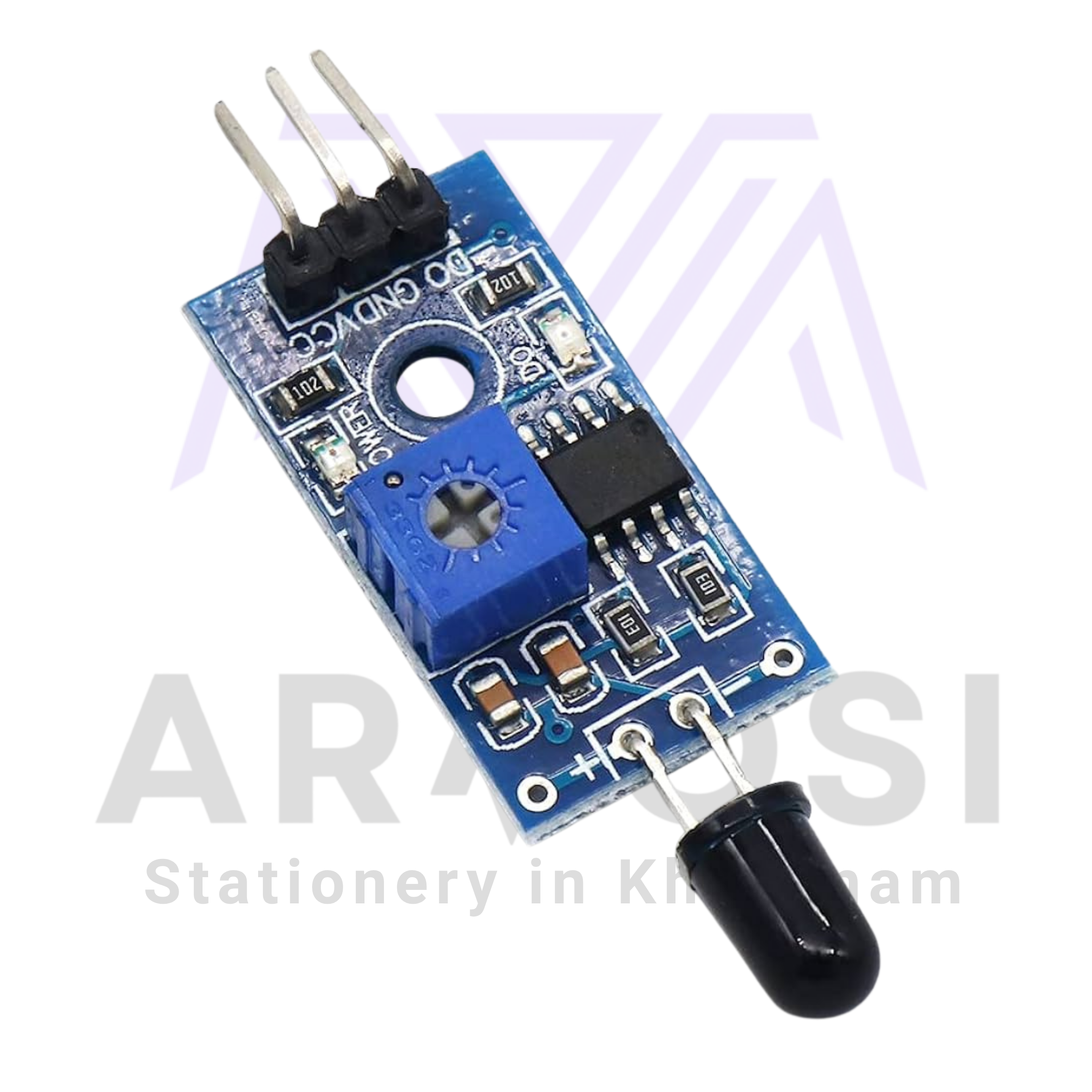 IR Flame Sensor Module – LM393 3-Pin Fire Detection Sensor
