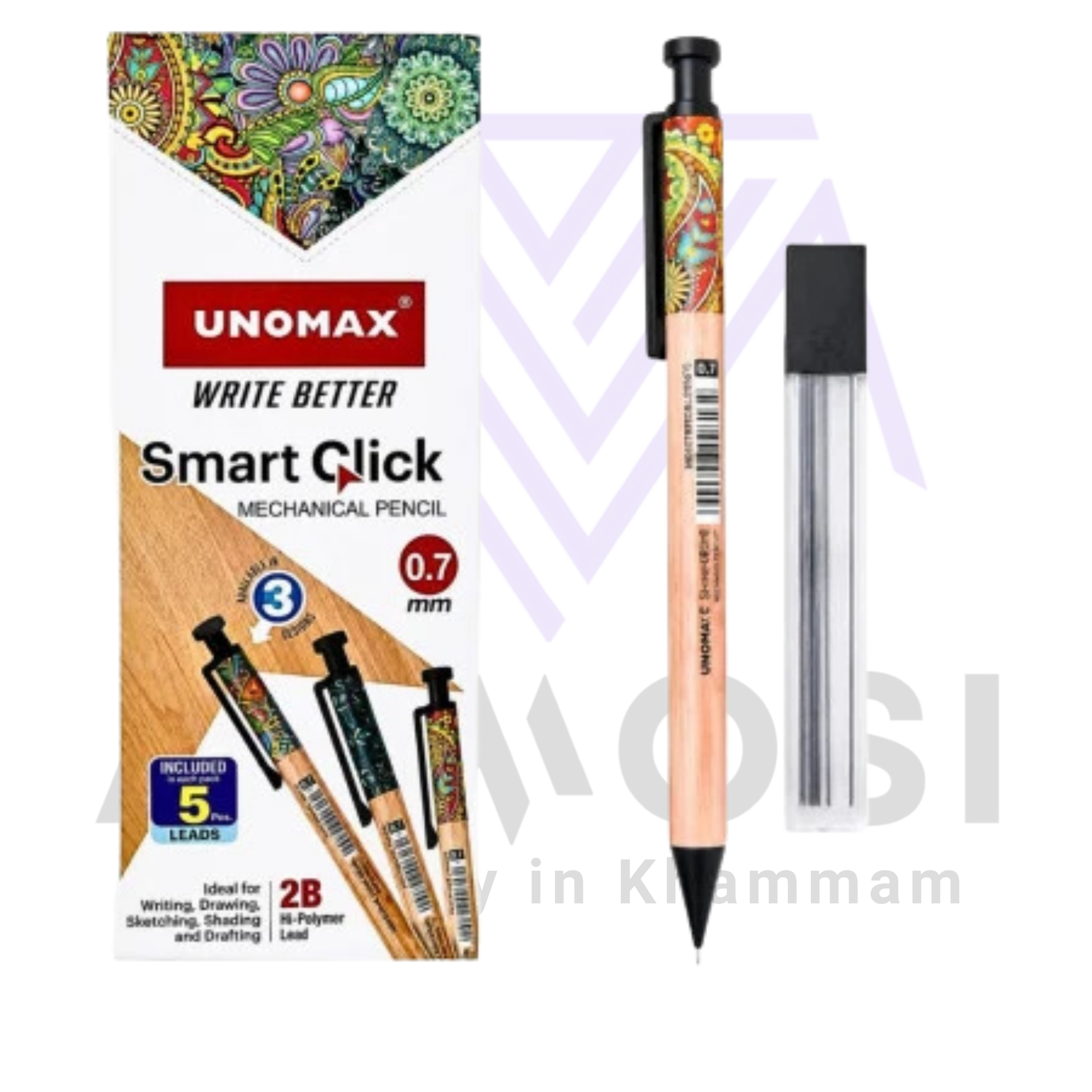 Smart Click 0.7 mm Mechanical Pencil – Unomax