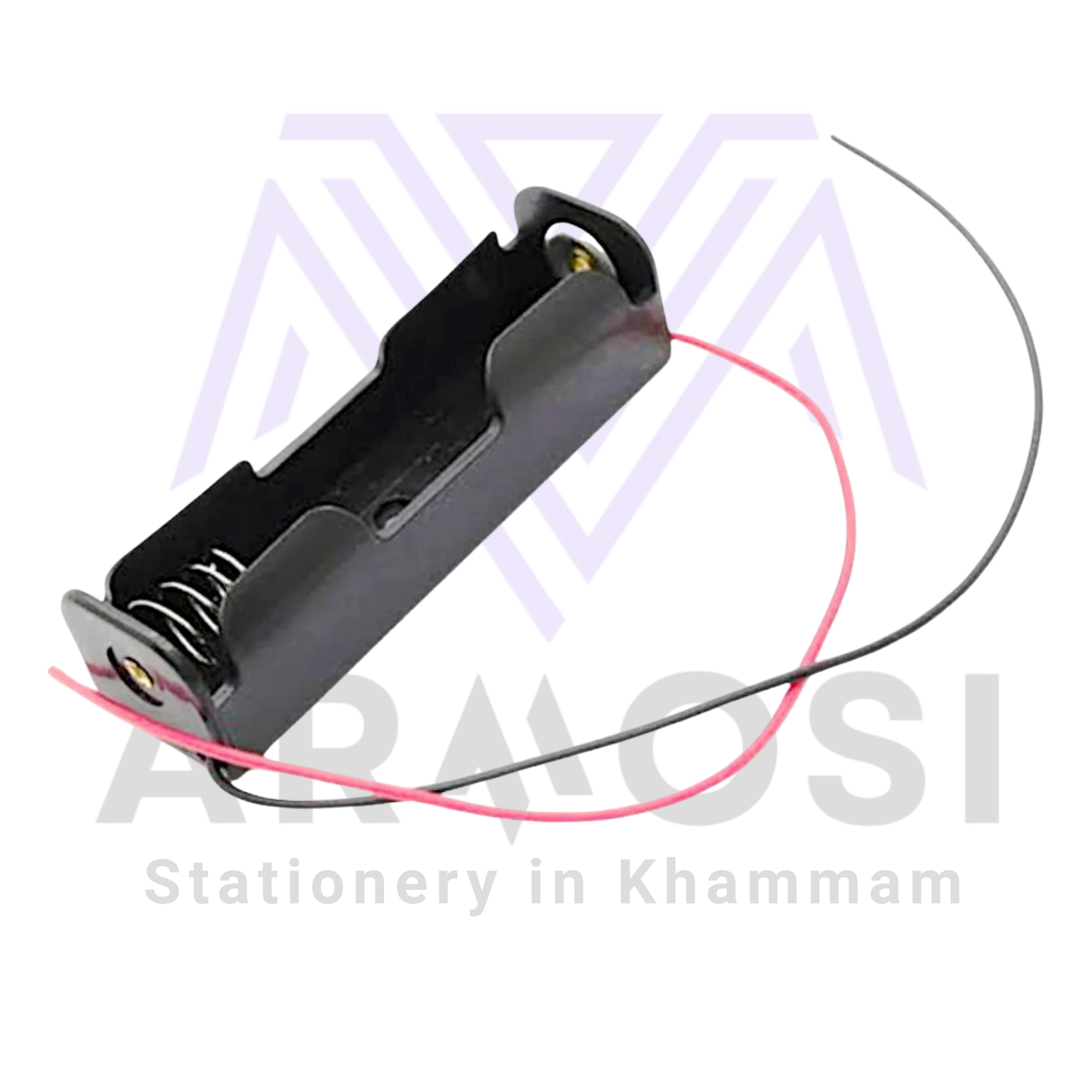 Single 3.7V Battery Holder with Wires