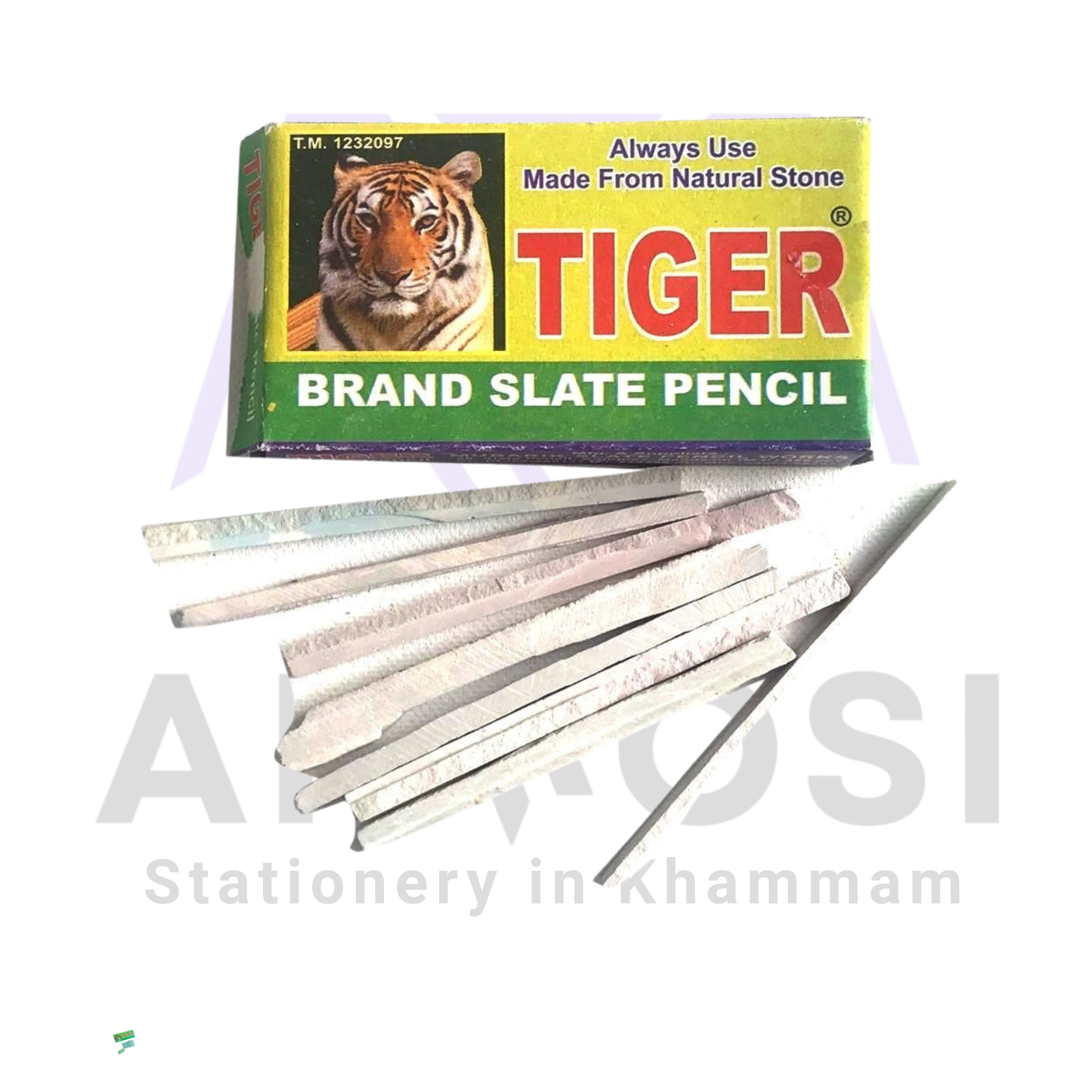 Tiger Brand Slate Pencil – Natural Stone Chalk