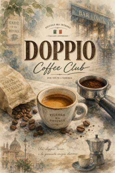 Italian Coffee Art Print, Vintage Espresso Bar Decor, Rustic Kitchen Wall Art