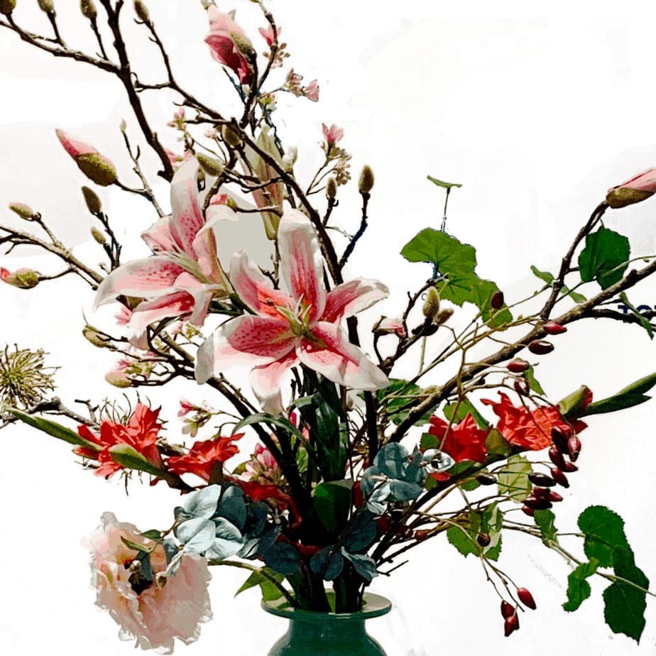 FlowerDutchess Lente Boeket 9 in Fidrio closeup