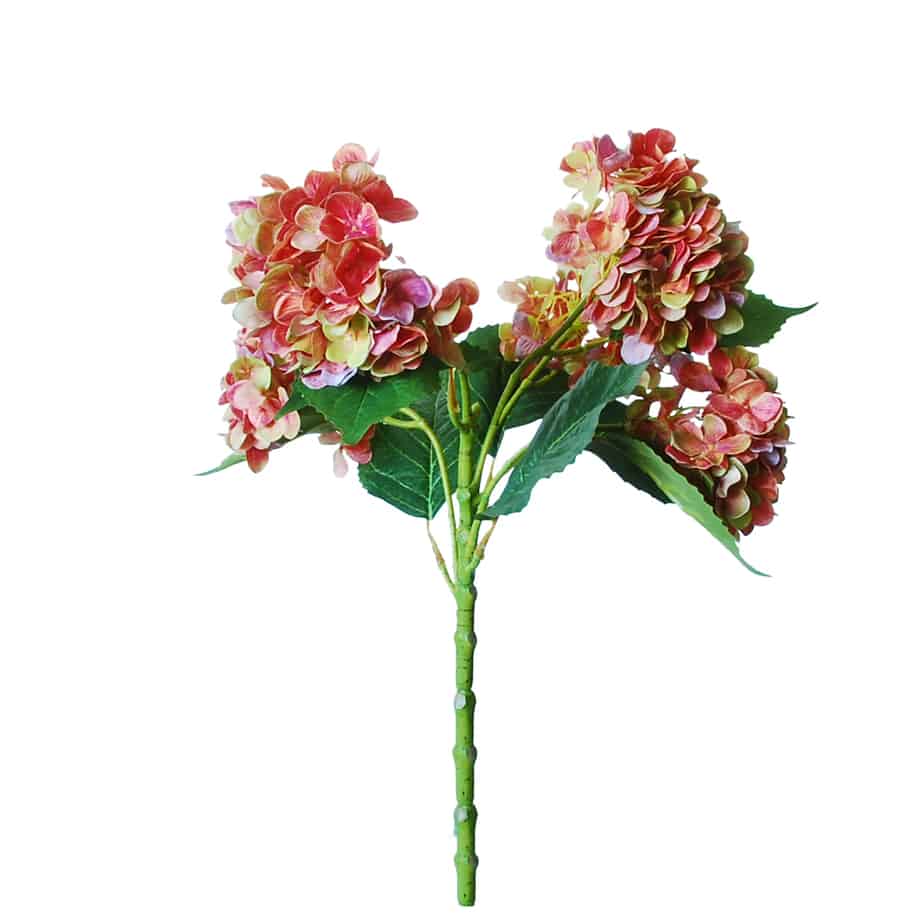 flowerdutchess FlowerDutchess hydrangea tak met 5 hortensia bloemen 60 cm mauve groen 3