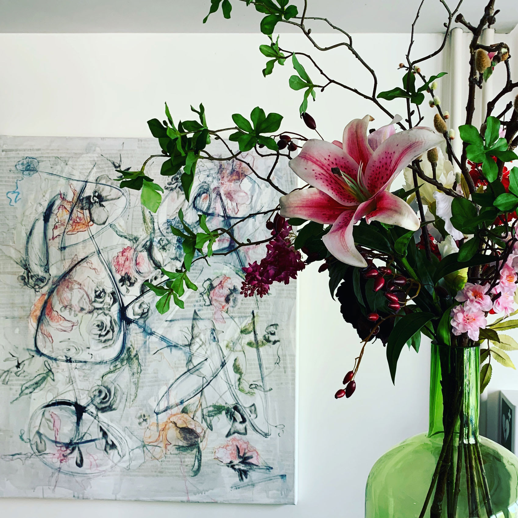 FlowerDutchess lelie katjes bloesem colina sering rozenbottel magnolia bessen