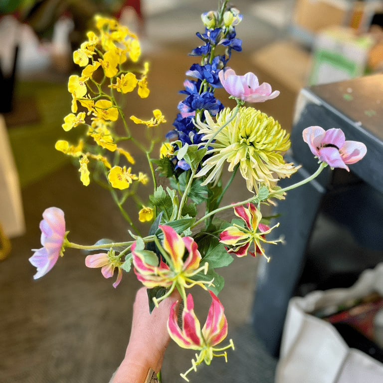 Zijden bloemen boeket #183 | 50-78 cm | M | kleurrijk