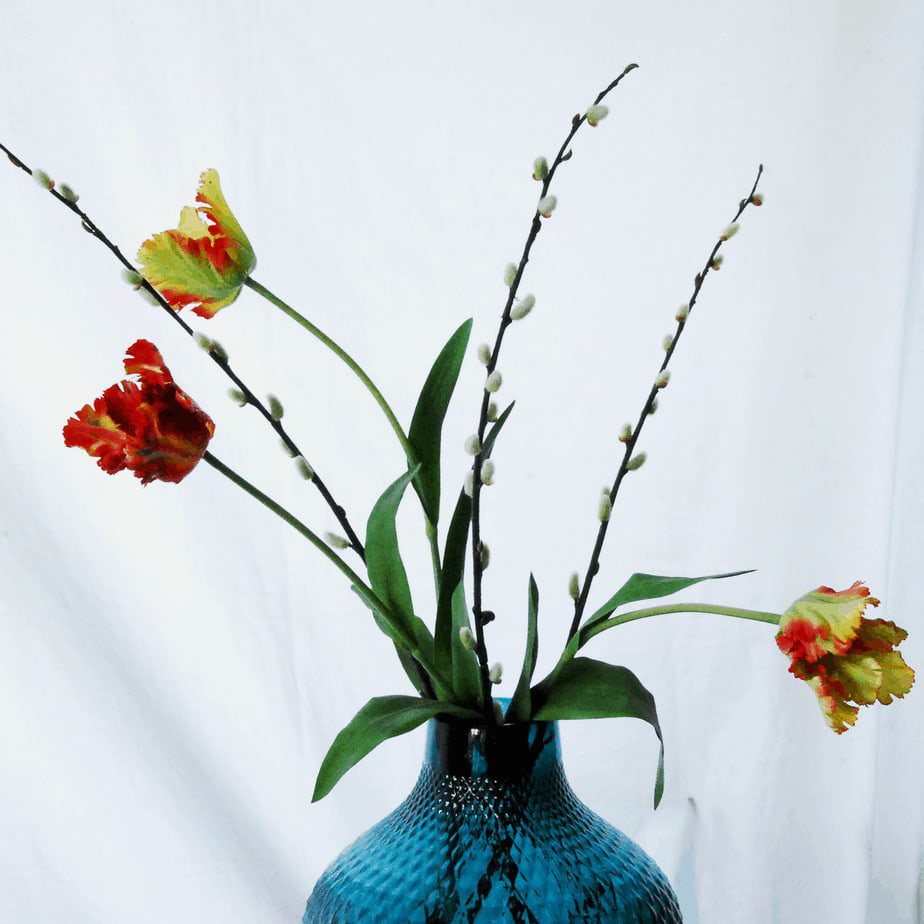 FlowerDutchess rembrandt tulpen rood groen detail 2