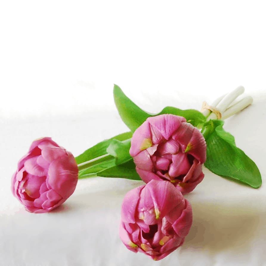 Peony tulip bundle 3 lavender 39cm