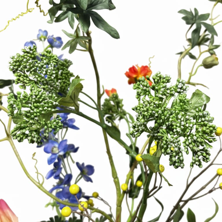 Kunstbloemen Boeket Veldbloemen Detail Lentebes FlowerDutchess