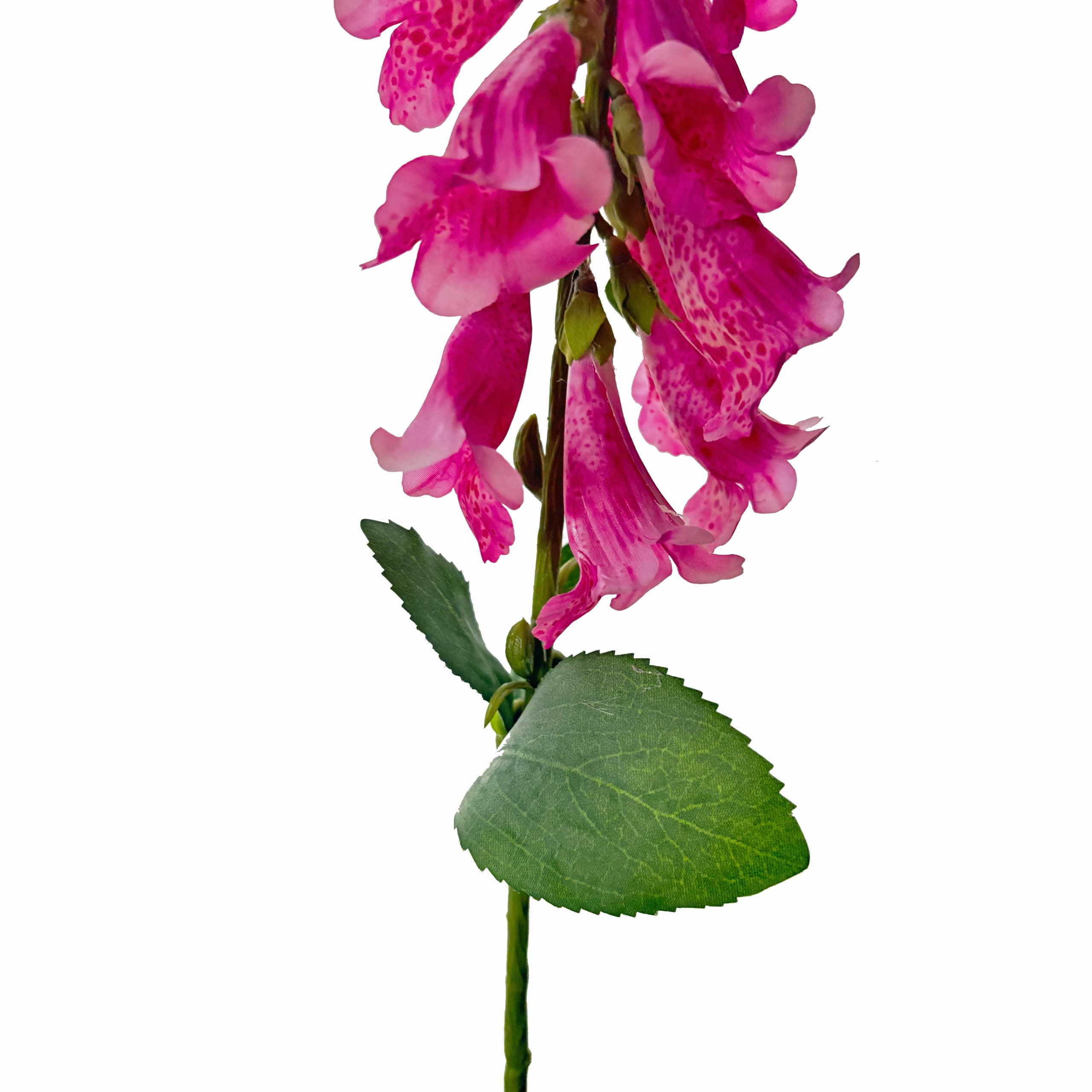 Roze vingerhoedskruid kunstbloem 89 cm met klokvormige bloemen en groene bladeren FlowerDutchess natuurgetrouwe zijdenbloem