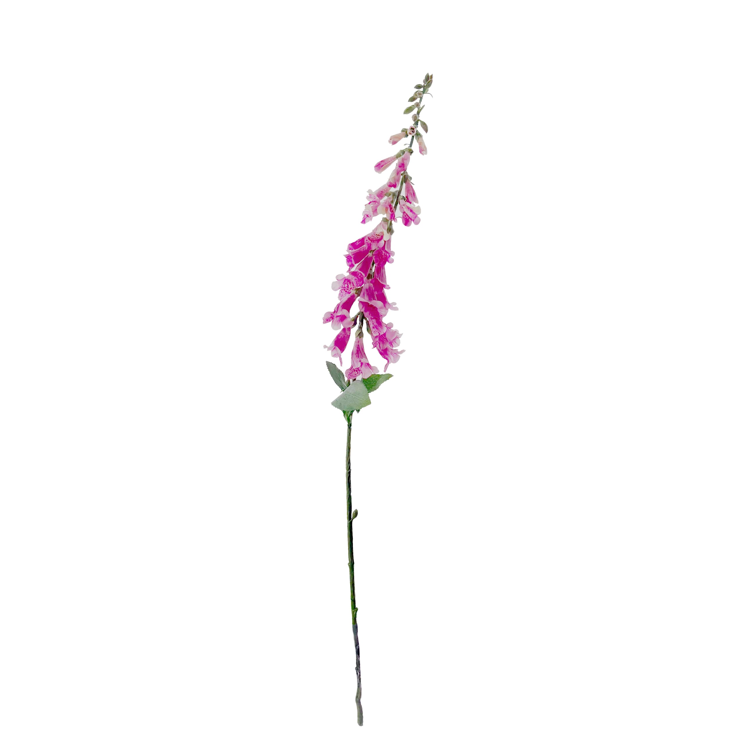 Roze vingerhoedskruid kunstbloem 89 cm met klokvormige bloemen en groene bladeren FlowerDutchess natuurgetrouwe zijdenbloem