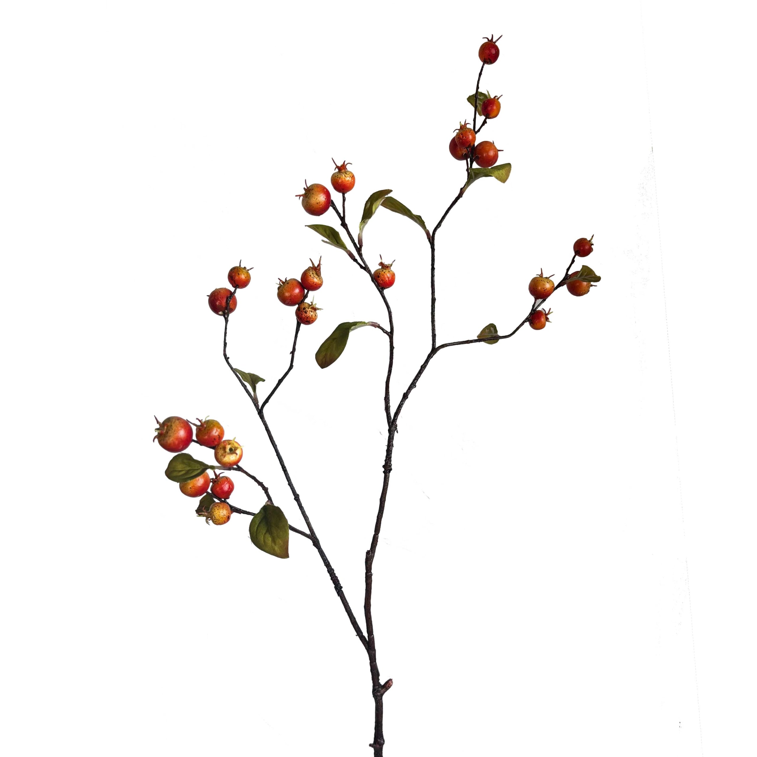 Granaat appel kunsttak| 101 cm | oranje rood - Afbeelding 3