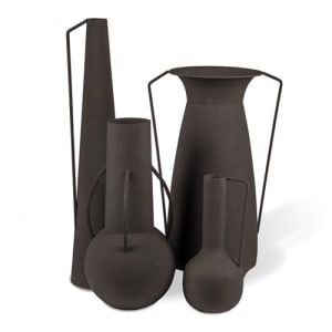 FlowerDutchess roman vases black set