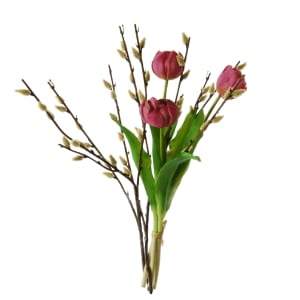 Tulips lavender pussy willow 1