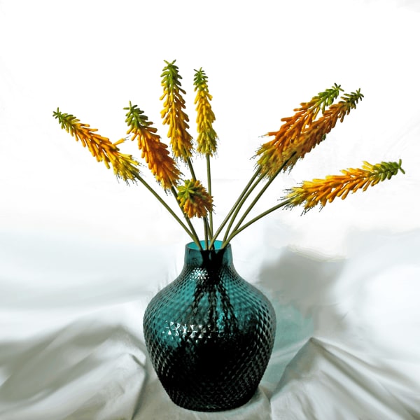 FlowerDutchess K pertrol blue vaas 70