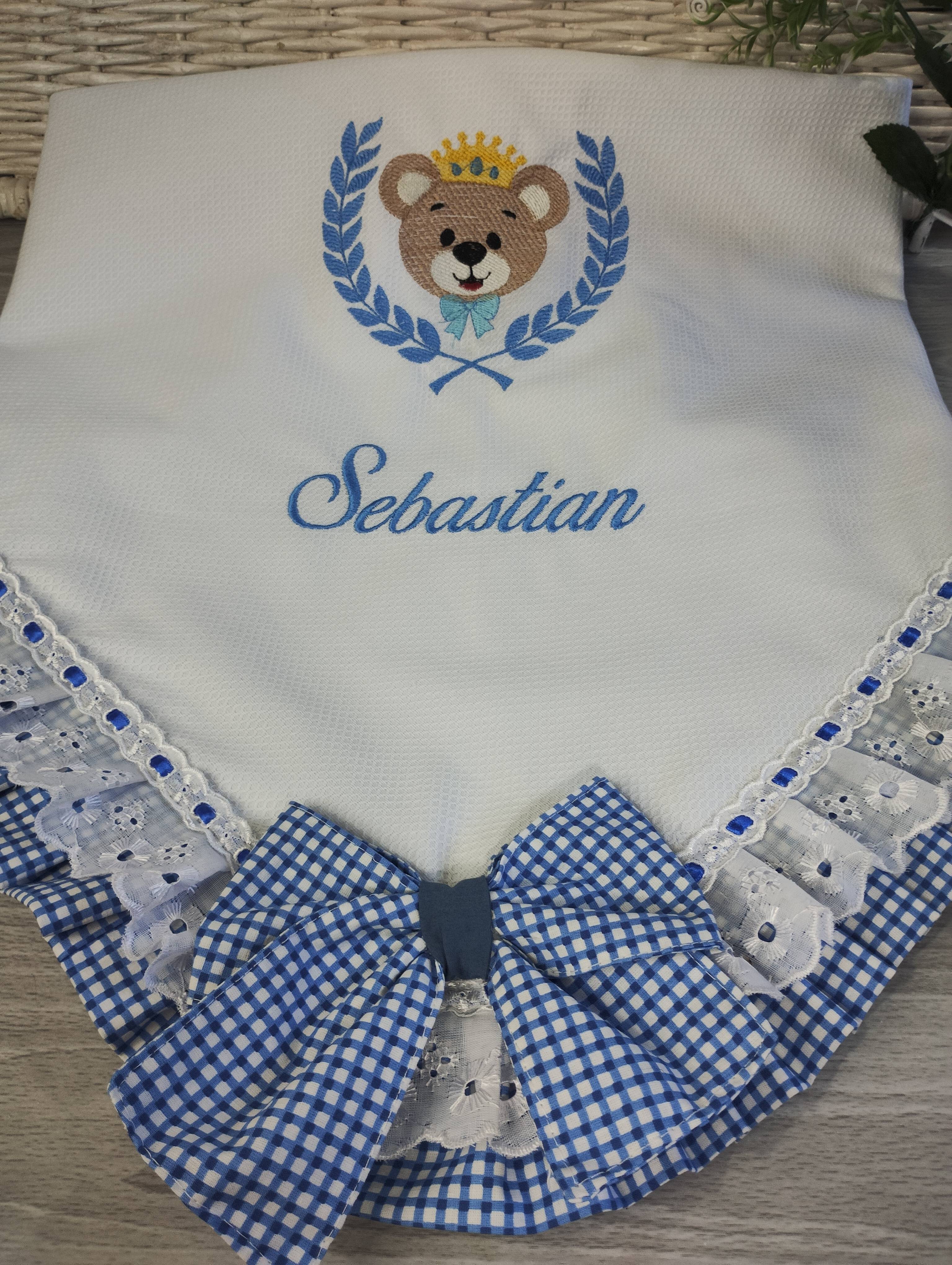 Manta de luxo para Bebê em Piquet