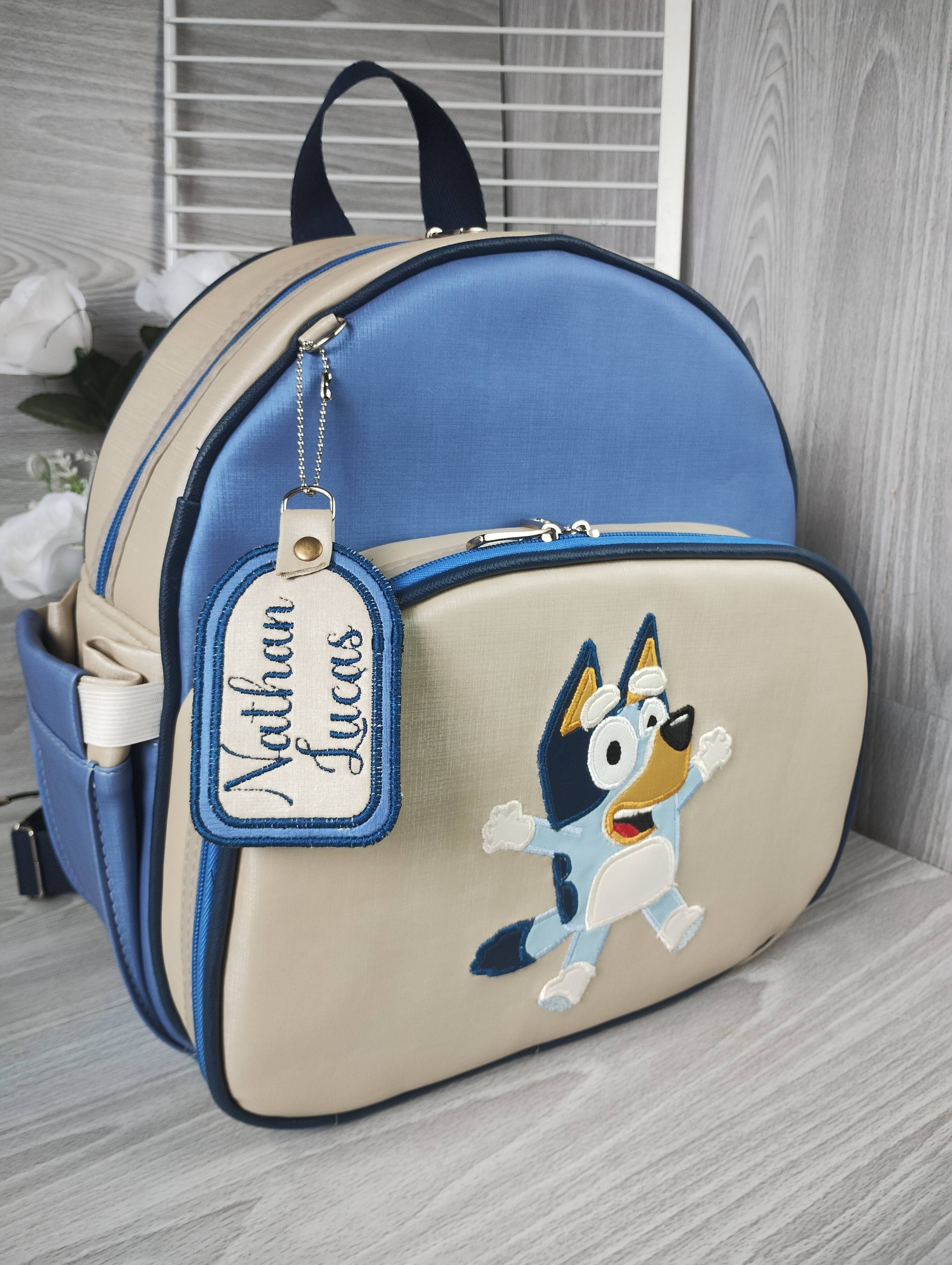 Mochila Infantil Personalizada  Tema Bluey