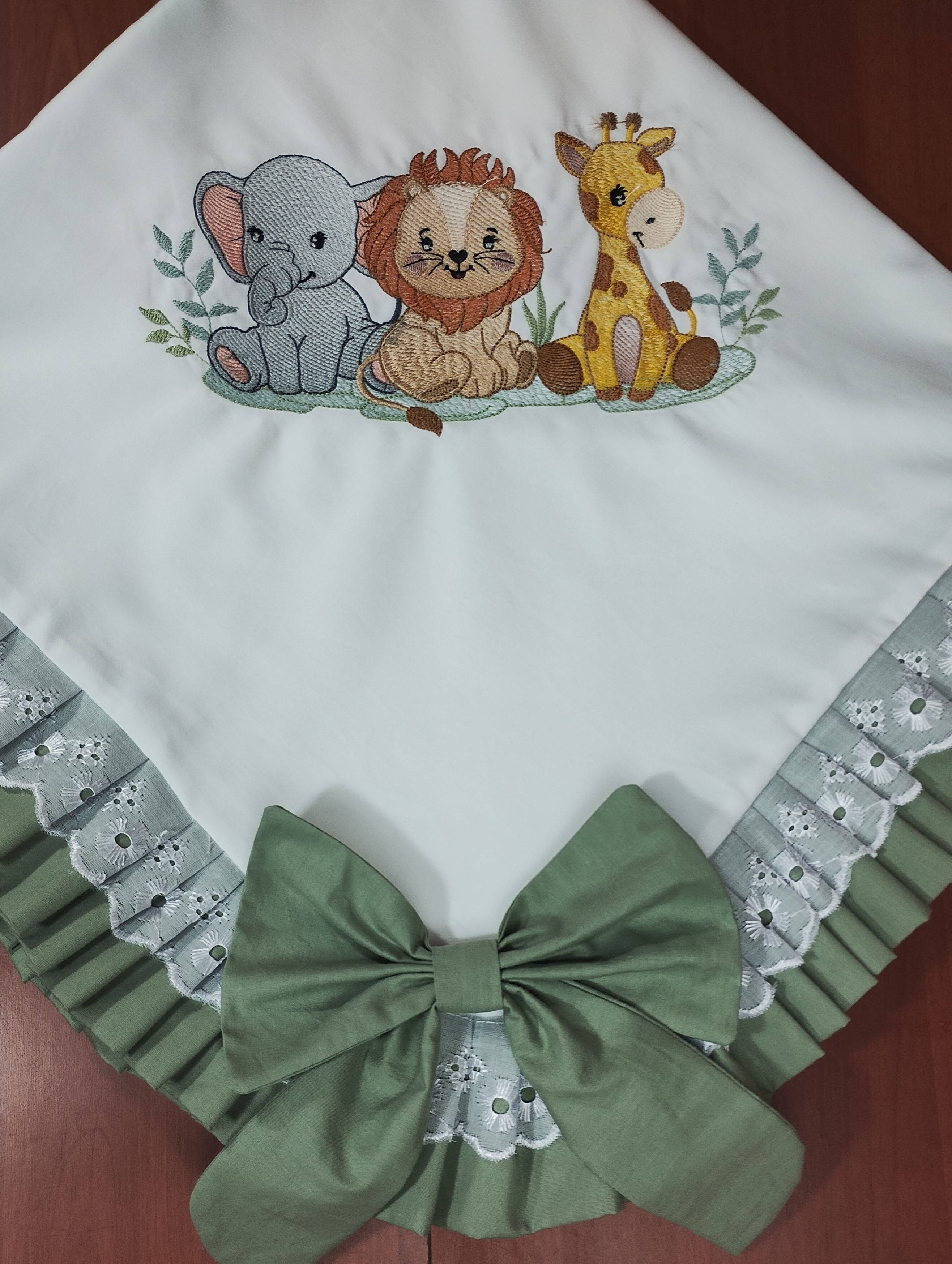 Manta Luxo Bebê Safari Personalizada