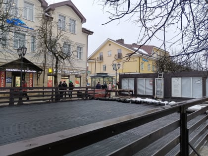 На Соборной готовится к открытию каток