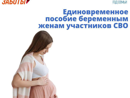 В Ленинградской области предусмотрено единовременное пособие беременным женам участников СВО