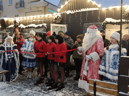 Ледовое развлечение в Гатчине