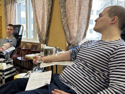 Курсанты Макаровки сдали около 40 литров крови в рамках акции «Оставайся донором»
