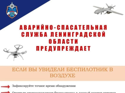 Над территорией Ленобласти уничтожено 4 летательных аппарата