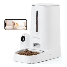 FUKUMARU Comedero automático para Gatos con cámara