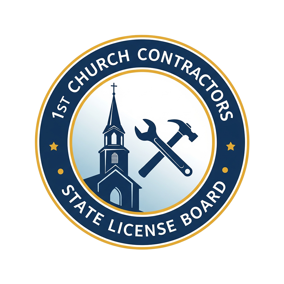 1st Church Contractors State License Board Logo
