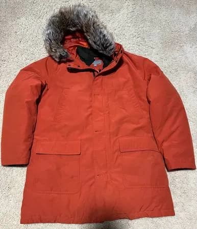Men’s Michael Kors orange parka