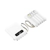 Mini Power Bank with 4 in1 Detachable Cables LED Light 12000 mAh Travel Powerbank