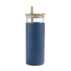 500ml Bamboo Glass Tumblers Silicone Sleeve and Bamboo Lid